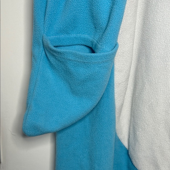 Narwhal Hooded Onesie Pajama Adult Size XL with Pockets - Picture 3 of 13